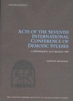 Acts of the Seventh International Conference of Demotic Studies