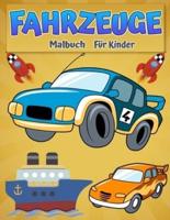 Malbuchfahrzeuge für Kinder: Coole Autos, Lastwagen, Fahrräder, Flugzeuge, Boote und Fahrzeuge Färbung Buch für Jungen im Alter von 6-12 - Auto, LKW, Bagger & noch mehr Dinge, die für Jungen & Mädchen zur Farbe gehen