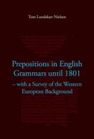 Prepositions in English Grammars Until 1801