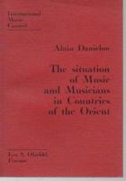 Situation of Music and Musicians in Countries of the Orient