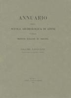 Annuario Della Scuola Archeologica Di Atene E Delle Missioni Italiane in Oriente 66/67 - 1988/89