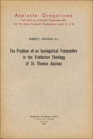 The Problem on an Apologetical Perspective in the Trinitarian Theology of St. Thomas Aquinas