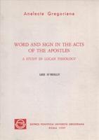 Word and Sign in the Acts of the Apostles
