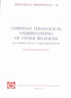 Christian Theological Understanding of Other Relions