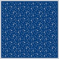Tarot Cloth Moon and Stars Blue Tp01