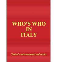 Who's Who in Italy 2002