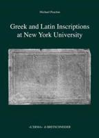 Greek and Latin Inscriptions at New York University II