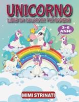 Unicorno Libro Da Colorare Per Bambini 3-6 Anni