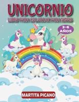 Unicornio Libro Para Colorear Para Niños 3-6 Años