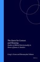 The Quest for Context and Meaning