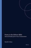 Poetry in the Hebrew Bible