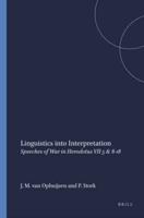 Linguistics Into Interpretation