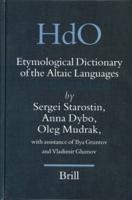 Etymological Dictionary of the Altaic Languages (3 Vols)