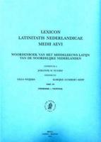 Lexicon Latinitatis Nederlandicae Medii Aevi, Fascicle 63