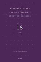 Research in the Social Scientific Study of Religion, Volume 16