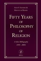 Fifty Years of Philosophy of Religion