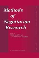 Methods of Negotiation Research