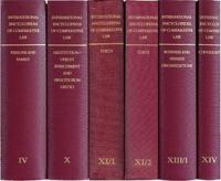 International Encyclopedia of Comparative Law, Volume X