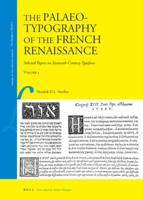 The Palaeotypography of the French Renaissance