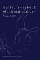 Baltic Yearbook of International Law 2009. Volume 9