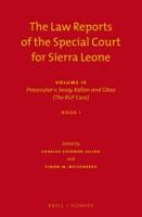 The Law Reports of the Special Court for Sierra Leone