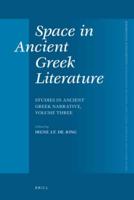 Space in Ancient Greek Literature