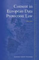 Consent in European Data Protection Law
