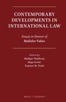 Contemporary Developments in International Law