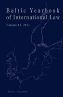 Baltic Yearbook of International Law 2013. Volume 13