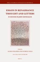 Essays in Renaissance Thought and Letters