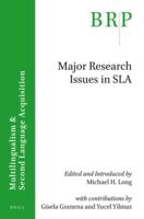 Major Research Issues in SLA