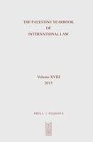 The Palestine Yearbook of International Law. Volume 18 2015