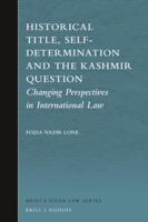 Historical Title, Self-Determination and the Kashmir Question