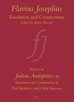 Flavius Josephus: Translation and Commentary, Volume 6A: Judean Antiquities 11