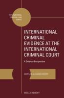 International Criminal Evidence at the International Criminal Court