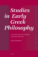 Studies in Early Greek Philosophy