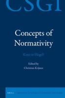 Concepts of Normativity: Kant or Hegel?