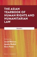 The Asian Yearbook of Human Rights and Humanitarian Law. Volume 6