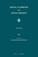Israel Yearbook on Human Rights, Volume 52 (2022)