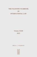The Palestine Yearbook of International Law. Volume 23 2021