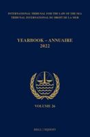 Yearbook International Tribunal for the Law of the Sea Volume 26 (2022)