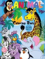 Animal Coloring Book For Kids Ages 4-8