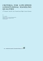 Criteria for Low-Speed Longitudinal Handling Qualities of Transport Aircraft With Closed-Loop Flight Control Systems