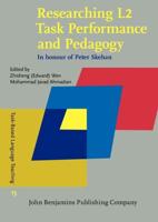 Researching L2 Task Performance and Pedagogy