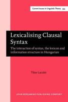 Lexicalising Clausal Syntax