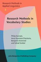 Research Methods in Vocabulary Studies