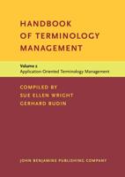 Handbook of Terminology Management