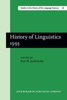 History of Linguistics 1993