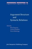Argument Structure and Syntactic Relations