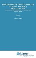 Transactions of the International Astronomical Union, Volume Xviib